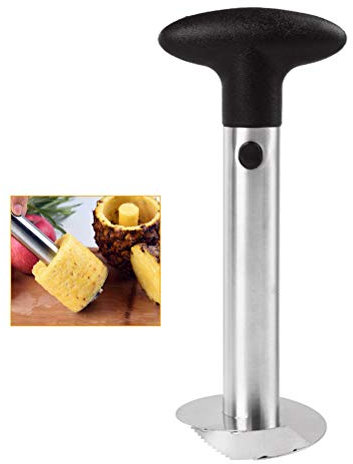 Pineapple Corer Pineapple Tool Stainless Steel Pineapple Grater Cutter Kitchen Gadget Fruit Peeler Corer Grater Kitchen Tools with Detachable Handle