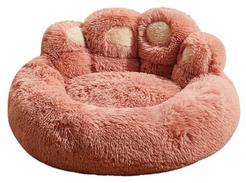 Blissbuilt Stilvolles Haustiermatte Haustiersofa Hundekorb Plüsch Weich Haustierbett Rundes Bequem Luxus Wärmematte Weicheund warme Matte Verbesserte rutschfeste Unterseite,für Hunde Katzen