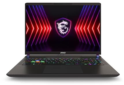 MSI Vector 16 HX 16 Inch FHD+ Gaming Laptop - (Intel Core i9-13980HX, Nvidia GeForce RTX 4080, 16GB RAM, 1TB SSD, Windows 11 Home) - Cosmos Grey