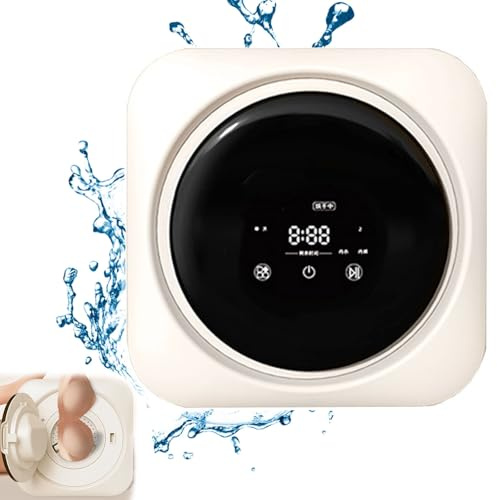 guoyjmm Mini Lavadora con Secadora Lavadora Todo En Uno Lavadora Completamente Automática para Ropa Interior Personal 170w/3.5L, Adecuada para Apartamento, Hogar, Dormitorio