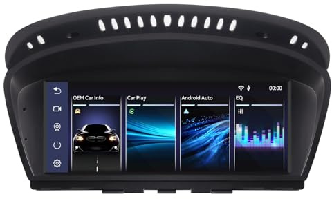 Fast Boot Linux bilradio kompatibel med BMW 3/5-serien E60 E61 E63 E64 E90 E91 E92 (2005–2008) CCC iDrive Upgrade | Bluetooth/trådlös CarPlay/Android Auto | OEM-retains