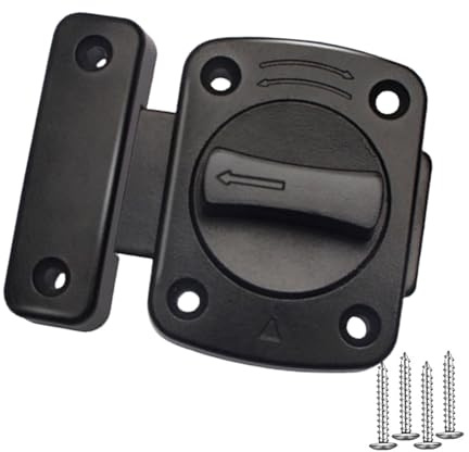 Juego de pestillos giratorios para puerta, perno de seguridad multifuncional, juego de pernos giratorios de metal, privacidad del hogar y seguridad reforzada para mascotas