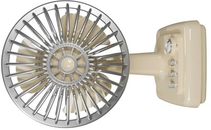 Ventilador de escritorio de metal retro en miniatura recargable por USB, dispositivo de refrigeración de 3 velocidades, ventilador USB de aleación de metal