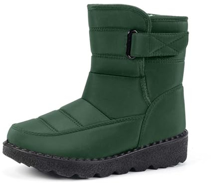 Scarponcini Donna Invernali Stivali Gomma Pioggia Scarpe con Pelo Hogan Interno Scarponi da Neve Barefoot