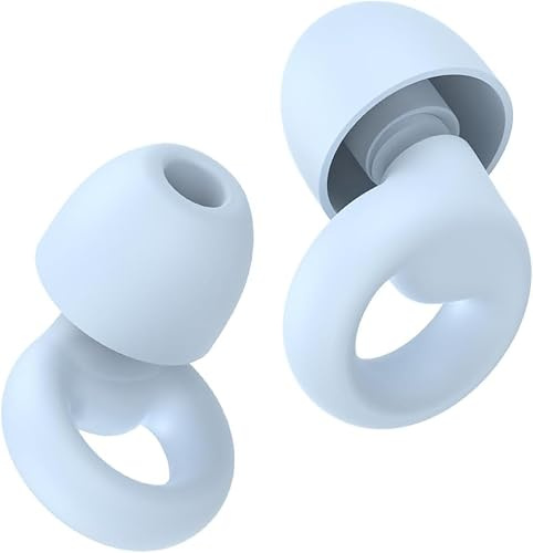 Tapones Oídos Dormir Reutilizables con 7 Pares Almohadillas Silicona, Cancelación de Ruido hasta 46dB, Tapones para Dormir, Estudiar, Viajar, Conciertos, Protección Auditiva Cómoda y Ajustable