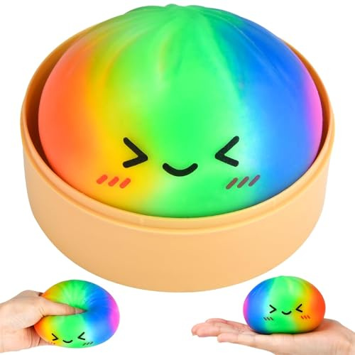 Dumpling Squishy Mystery, Squishy Dumpling Fidget Toys, Squishies Dumplings Anti Stress Spielzeug, Dumplings Stressball für Erwachsene Kinder ADHD Autismus