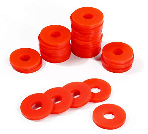 Litorange Grolsch Dichtungen Silikondichtungen - für Bügelverschlussflaschen - 40 Stück Kombipack rot, aus weichem Silikon (kein Gummi, bessere Abdichtung als Gummi) 40PCS Red