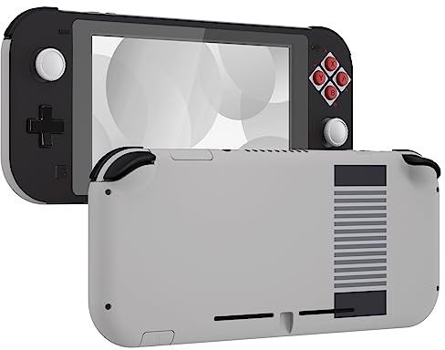 eXtremeRate Coque Console pour Nintendo Switch Lite,Façade avec Accessoires Boutons & Verres Trempé Protection Écran pour Switch Lite,NES Classique