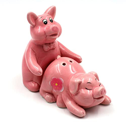 Tabac du Bassigny Salière et Poivrière Humoristique Cochons
