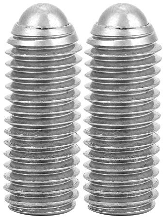 Edelstahl 10 Stück M12 Serie Edelstahl Positionierung Kugelschraube Stahlgewinde Innensechskant Feder Kugel Kolbenschraube(M12*35(10PCS))
