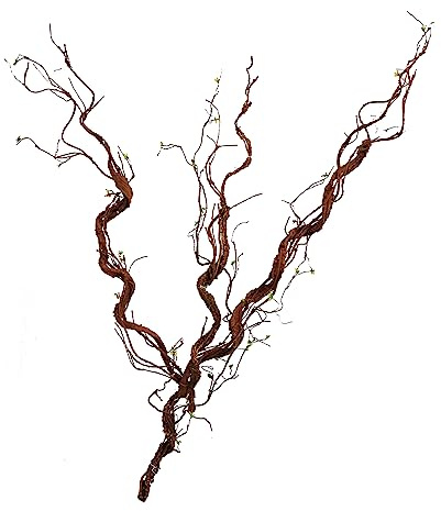 CONGZHANHH 1Pcs 63in Wall Hanging Artificial Plants Tree Trunk Fake Cherry Tree Branches Rattan Liana Cane Vine for Wedding Outdoor Garden Home Living Room Christmas Decoration