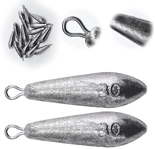 Goture Birnenblei Angeln，Dropshot Blei,Bleigewichte,Blei Angeln,Angelblei 10g/20g/30g/40g/50g/60g/70g/80g/100g/120g,Angelblei Kit,Angeln Sinker,Angeln Drop Shot Stabblei
