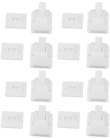 Magnetische Baby-Schrankschlösser für Schubladen, Einfache Installation, Stanzfrei, Verhindert Handverletzungen, Kindersicherung für Schrank- und Schubladentüren (Stil 3)