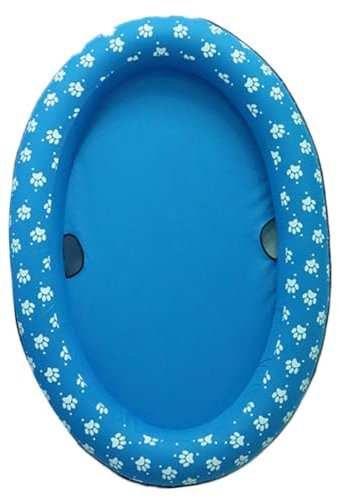 BUGUUYO Tapis Flottant Piscine Gonflable pour Chiens Chats Portable Pliable Piscine Animaux De Compagnie Extérieure