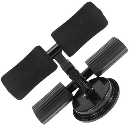 HONMEET Bauchmuskeltrainingsstange Bauchtrainingsgeräte Abnehmbare Sit Up Hilfe mit Verstellbarer Saugbasis Ergonomisch für Crunches und Heimtraining