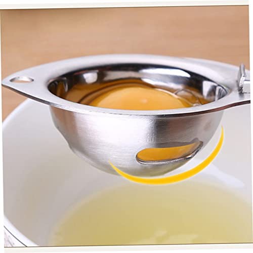 TOPBATHY 3pcs Egg Yolk Separator Stainless Steel Divider Yolk Extractor Filter Kitchen Gadget for Cooking Eggs