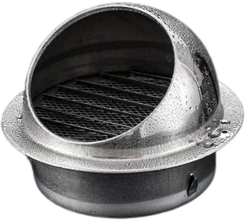 AZENHUA Ventilation Grille Cover,Stainless Steel Air Ventilation Cover Ventilation Barbecue Cover Metal Circular Wall Ventilation Plate Cover External Wall Exhaust Fresh Air Hood Exhaust Device