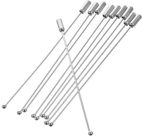 DIYEAH Lange Nadel 60 STK Stecknadeln Bastelzeug Handwerkskunst Metallstifte The Craft Schmucknadeln Aiguille Stock Anstecknadel Metallstange Hochzeitsschmuck Kopfstifte Brosche Stöcke