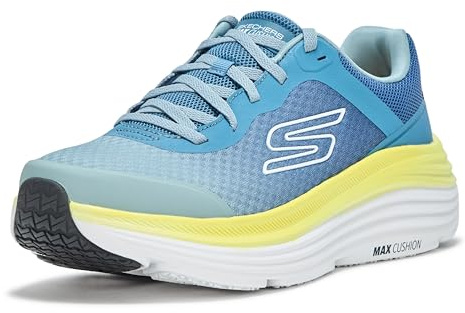 Skechers Men's MAX Cushioning Endeavour Sneaker, Zapatillas Hombre, Azul Marino Verde Lima, 43 EU