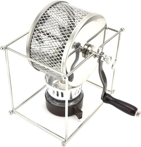 Coffee Roaster Machine, 200‑250 grams Home Coffee Roaster, Hand‑Cranked Small Stainless Steel Temperature‑Controlla, Temperature‑Controllable Roller Coffee Roaster