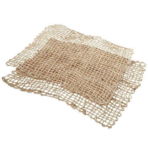 LOBERON Platzset 2er Set Xaintieux, braun | Natürlich Rustikales Flair, Handgeflochten, Naturmaterial in Individueller Form, Tischset, Tischwäsche, Bananengewächs