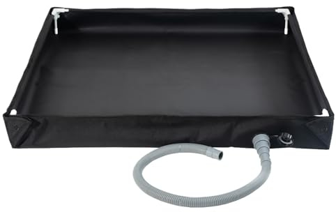 CGACCSD Pieghevole Base Doccia, Grande Doccia Portatile con Scarico, Base Bagno Multifunzionale, Pan Bacino da Bagno Esterno con Tubo di Scarico per Esterno 80x80x10cm