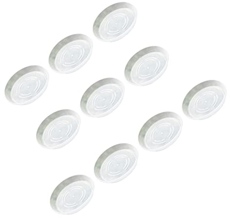 Milisten 10pezzi Sottovasi in Plastica Trasparente Vassoi Antigoccia Resistenti e Termoresistenti per Vasi di Piante Piccole per Interni Giardino e Balcone Fondo Antiscivolo Facili da Pulir