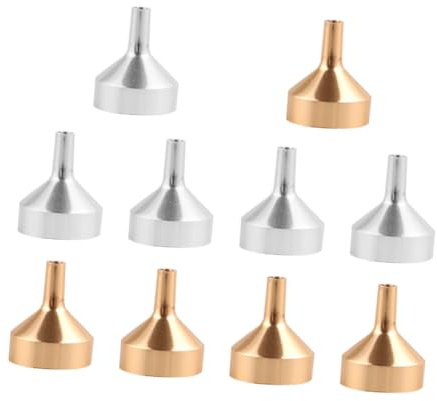 Alipis 10 Piezas Embudo De Metal Embudo Para Aceites Esenciales Para Camping y Acampada Color Material Camping
