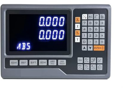 2 Axis Milling Lathe Big Display DRO Digital Readout Kit With 2 Pieces High Precision 5um Optical Encoder Linear Scale for Lathe Drill Machine