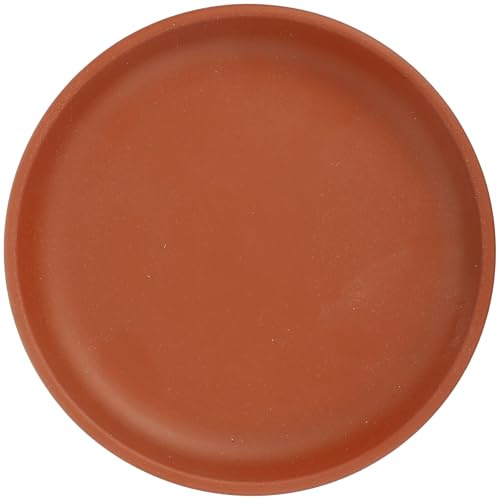 CIYODO Sottovaso in Ceramica Rotondo Diametro 12 CM per Vasi da Fiori Resistente e Pratico per Balconi e Uso Interno ed Esterno