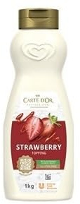 Sirope de Fresa CARTE D’OR - 1kg | Topping Profesional para Postres, Helados y Cafetería