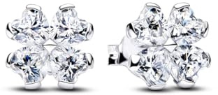 Pandora Sparkling Lucky Clover Stud Earrings 294500C01 Ohrringe