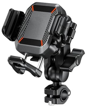 Motorcykel GPS Navigationsfäste Motorcykeltelefonhållare Med Vibrationsdämpare Mobiltelefonhållare Cykel Scooter ATV Navigation Srand För 5.4-7.2