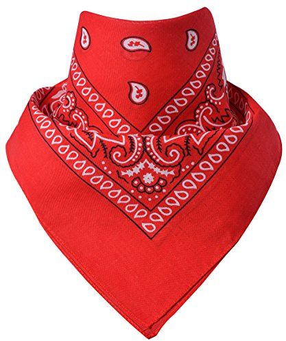 Miobo Bandana Kopftuch & Halstuch – Vielseitiges Accessoire – 100% Baumwolle 55 x 55 cm