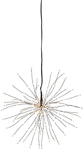 Star 710-01 3D-LED-Hängestern Firework, Metall, Schwarz, 26 x 26 x 26 cm