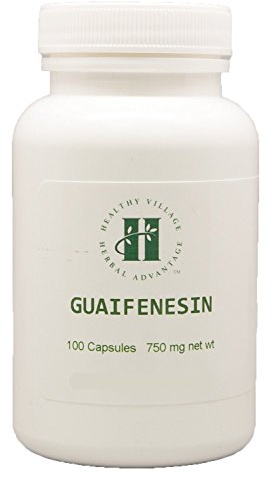 Guaifenesin Vegetable Capsules 750mg (100 Capsules) - Pure Guaifenesin No Fillers No Binders