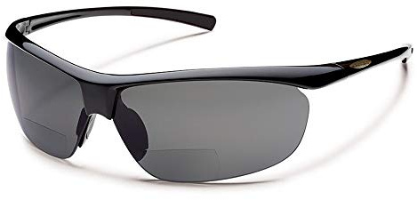 Urbanium Eyewear Modell Nizza - Sportsonnenbrille in schwarz - polarisierend mit unauffälligen Lesefenster im unteren Bereich der Gläser. Erhältlich in verschiedenen Stärken.