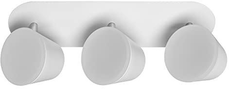 LEDVANCE Apparecchio LED da Parete e Soffitto con 3 Faretti per il Bagno in Alluminio Alta Qualità,Colore della Luce Regolabile con Interruttore a Parete(Bianco Caldo/Bianco Freddo),IP44,3X7W,LED SPOT