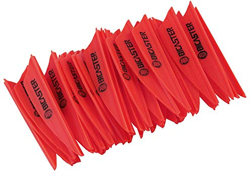BICASTER Lot de 100 plumes de flèche en caoutchouc pour flèches d'arc 1,75