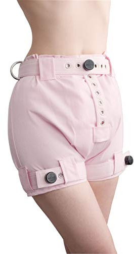 ABDL Strapazierfähige abschließbare Windelhöschen, Anti-Windelentfernung, Ault-Baby-Shorts mit Segufix-Verschlüssen, Rosa, Minze und Blau (Größe XL, Babyrosa)