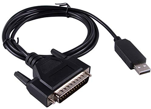 FTDI USB RS232 auf DB25 Kabel für Fanuc CNC-Steuerung, Datentransfer, serielles Kabel, kompatibel C-232R US-232R (500 cm)