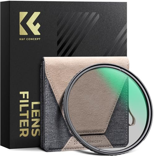 K&F CONCEPT Nano-X Pro Filtro Polarizador Circular,CPL Filtro con Marco de Cobre Vidrio Óptico con 36 Capas Revestimiento Nano