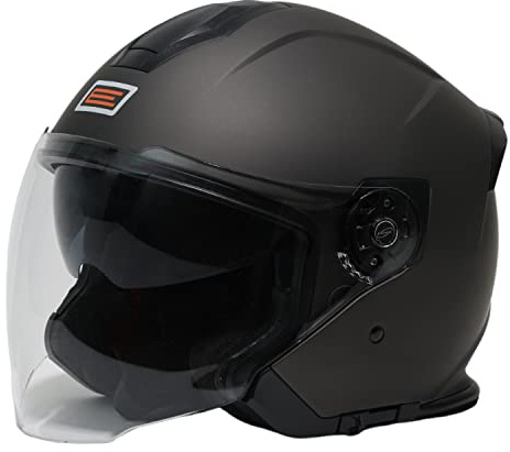 ORIGINE Casque Moto Jet Casque Scooter Ouvert avec Double Visière Homologué ECE