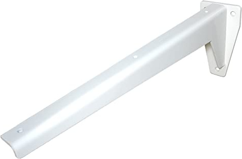 Sunload Regalbodenträger Schwerlastträger L-Profil Konsole Stahl verzinkt pulverbeschichtet (380mm weiß)