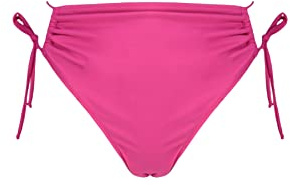 Trendyol Bas de Bikini Taille Haute pour Femme Maillot de Bain, Fuchsia, 44 FR