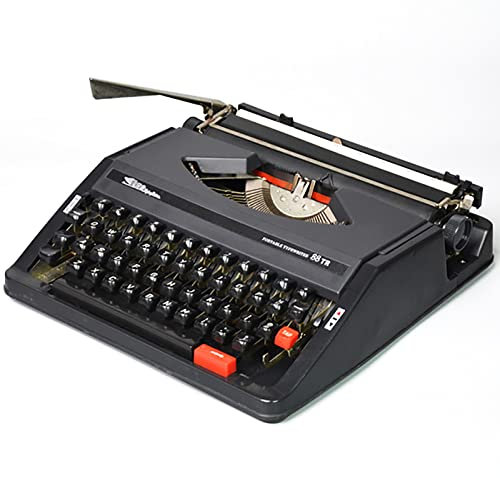 LMEIL Vintage Klassische Retro Alte Schreibmaschine, Traditionelle Tragbare Manuelle Schreibmaschine, Mit Doppelspule Schwarz-rotem Band, Für Notizen, Briefe, Memoiren