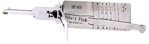 QiDAi HU49 Outil de crochetage et de décodeur 2 en 1, kit de crochetage pour voitures, serrure d'allumage automatique et outil d'ouverture de serrure de porte