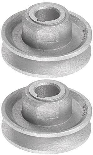 sourcing map 2uds Industrial Coser Máquina Embrague Motor Polea 15mm Interior 55mm Exterior Diámetro Aluminio Eléctrico Transferencia Rueda Polea