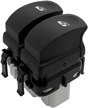 MCamooer Pulsantiera Alzavetri per Clio 3 Pulsante Alzacristalli Finestrino 8200214943 Controllo Interruttore Finestrino Laterale Anteriore Sinistro Conducente per Modus 8200214939 214939