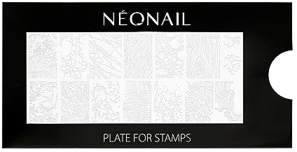 NEONAIL Stamping Plate 23 - Stamping Platte - Schablonen Platte - Nail Art - Nageldesign - Nagel Stempel Schablone - French Nails Schablone - Nagelkunst Stempel